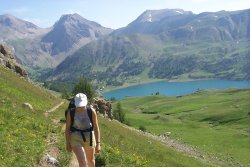 au dessus du lac d'allos